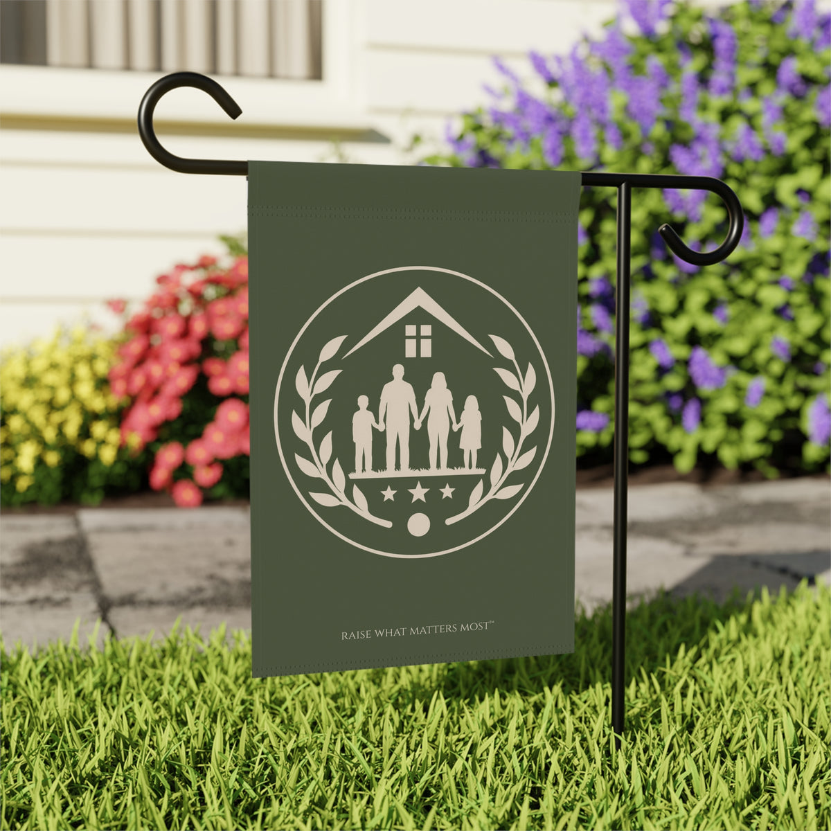 The Original Family Banner™ | Garden Flag | Olive