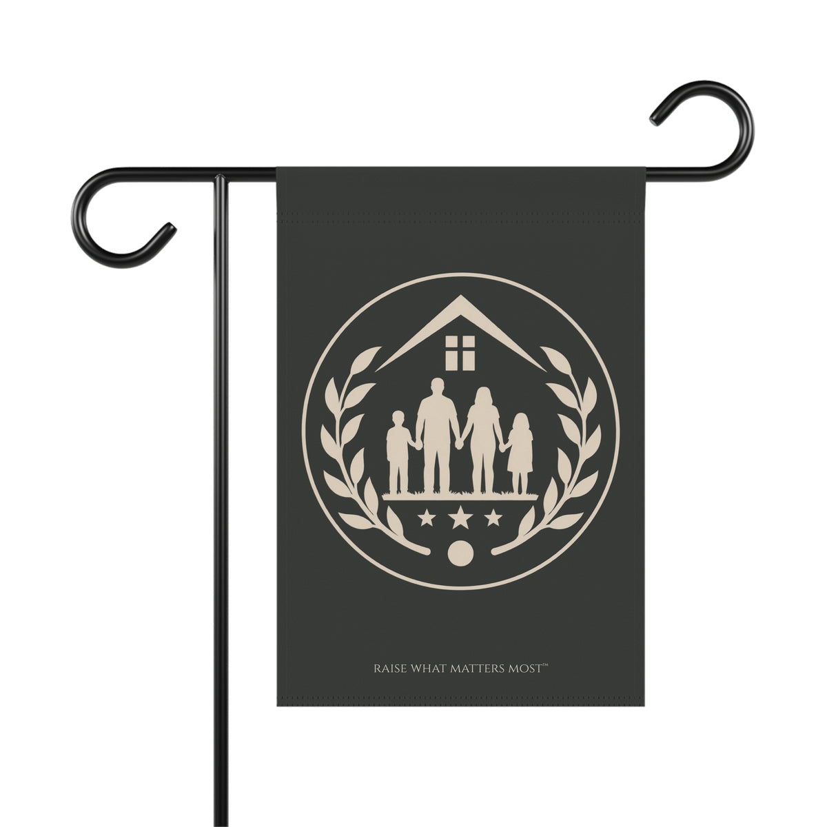 The Original Family Banner™ | Garden Flag | Charcoal