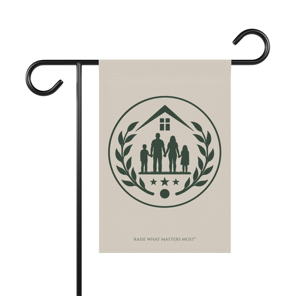 The Original Family Banner™ | Garden Flag | Cream