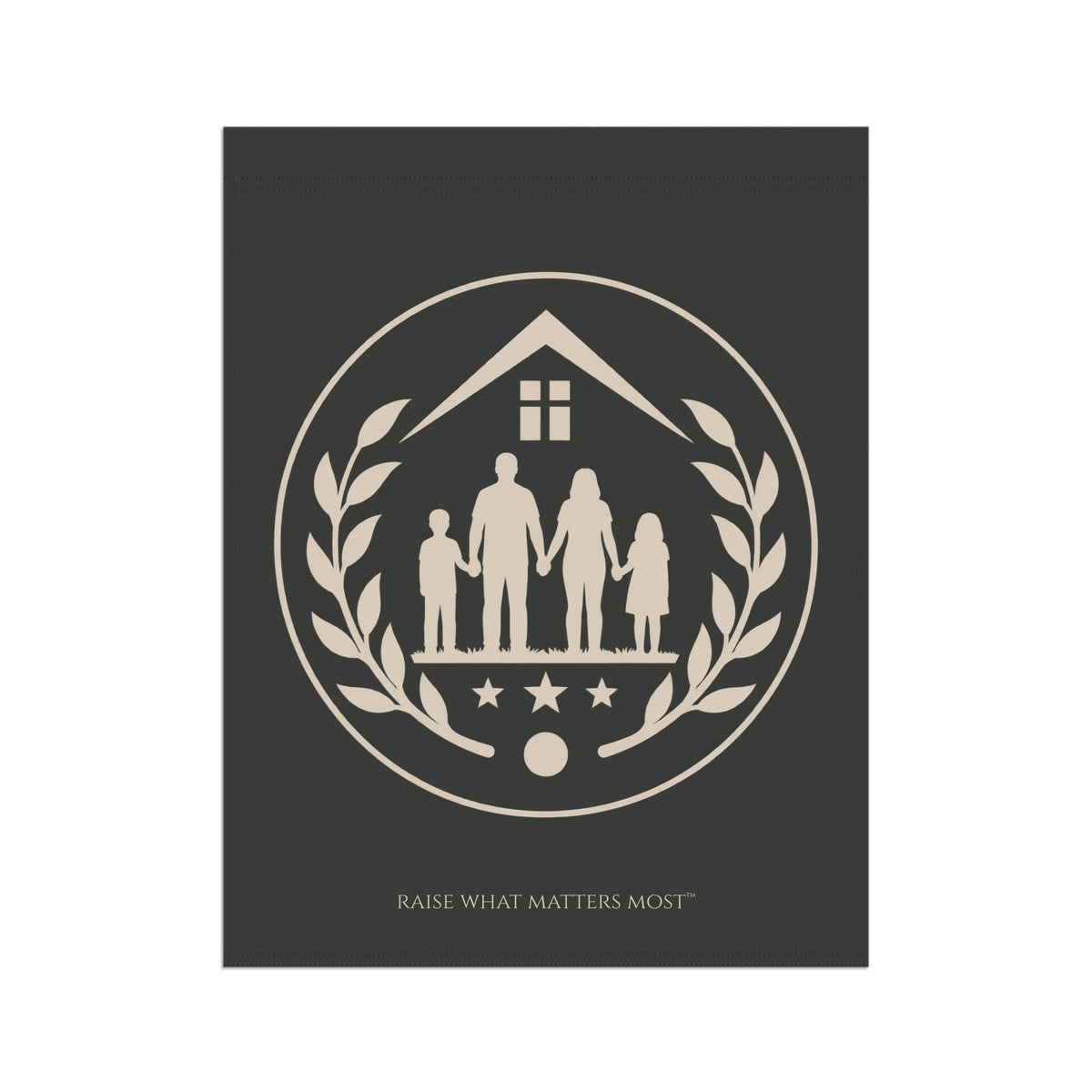 The Original Family Banner™ | Garden Flag | Charcoal