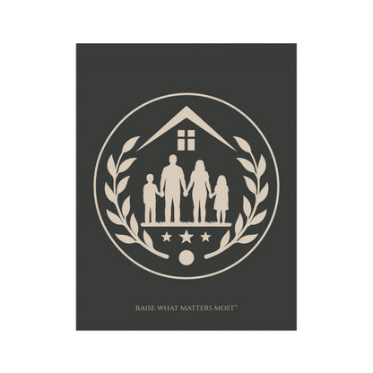 The Original Family Banner™ | Garden Flag | Charcoal