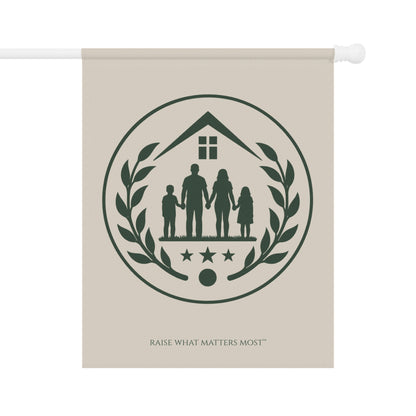 The Original Family Banner™ | Garden Flag | Cream