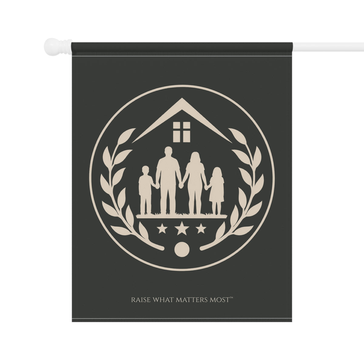 The Original Family Banner™ | Garden Flag | Charcoal