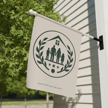 The Original Family Banner™ | Garden Flag | Cream