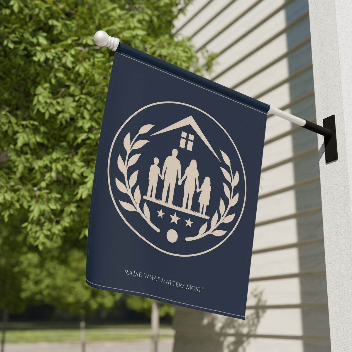 The Original Family Banner™ | Garden Flag | Navy