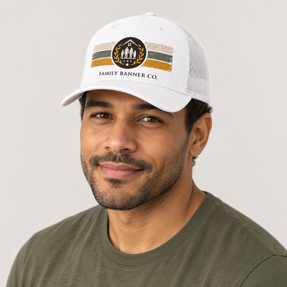 Family Banner Co. Heritage Stripe Trucker Hat