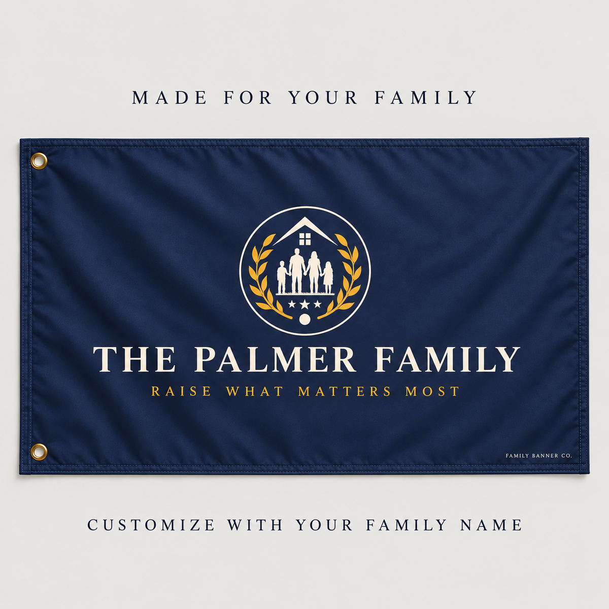 Personalized Family Flag — Raise What Matters Most
