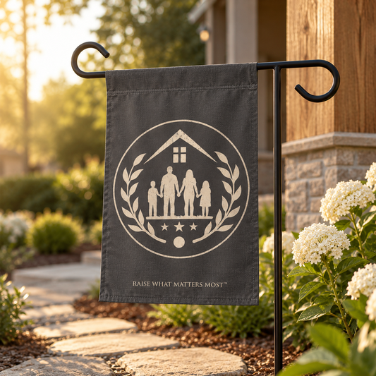 The Original Family Banner™ | Garden Flag | Charcoal
