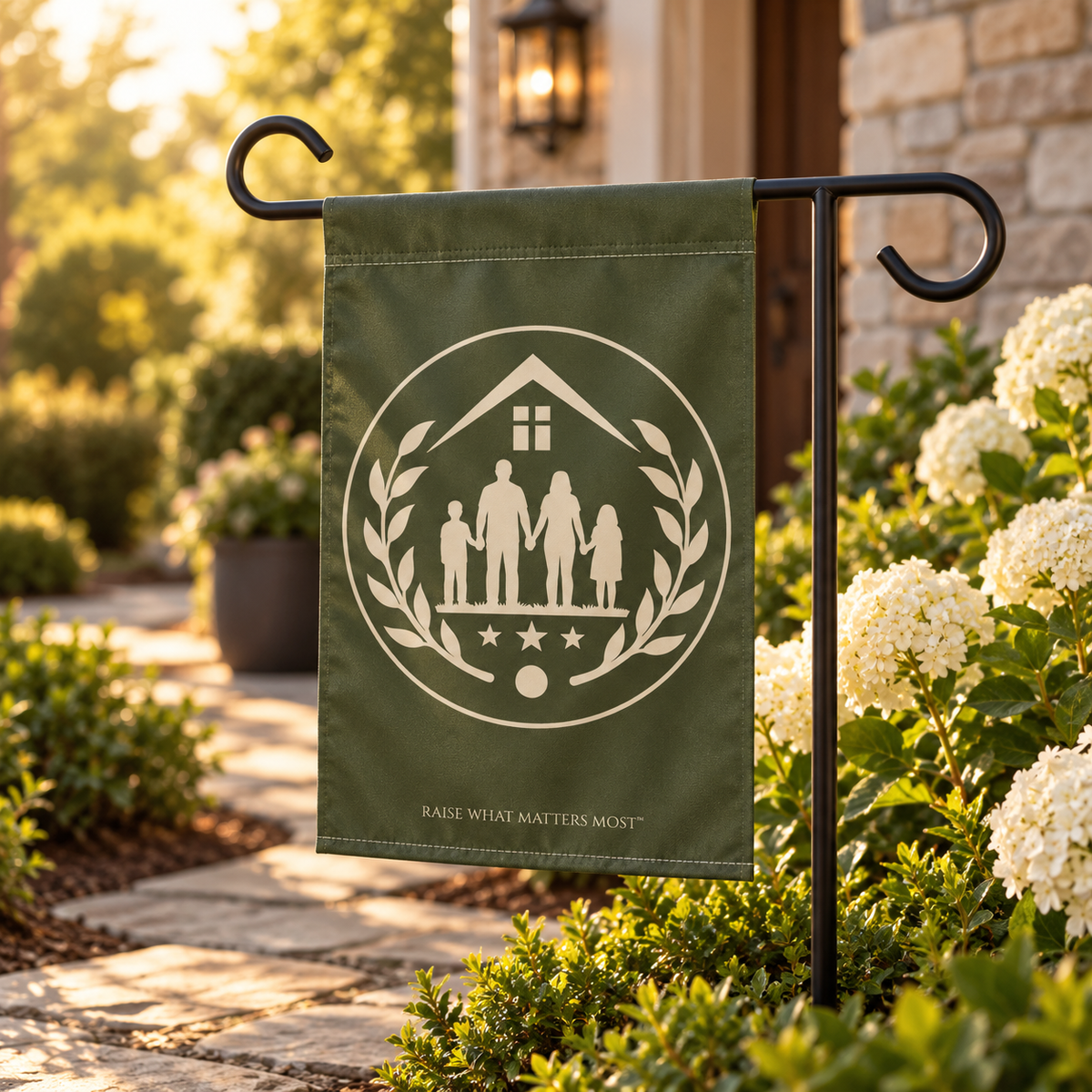 The Original Family Banner™ | Garden Flag | Olive