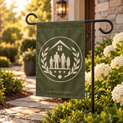 The Original Family Banner™ | Garden Flag | Olive