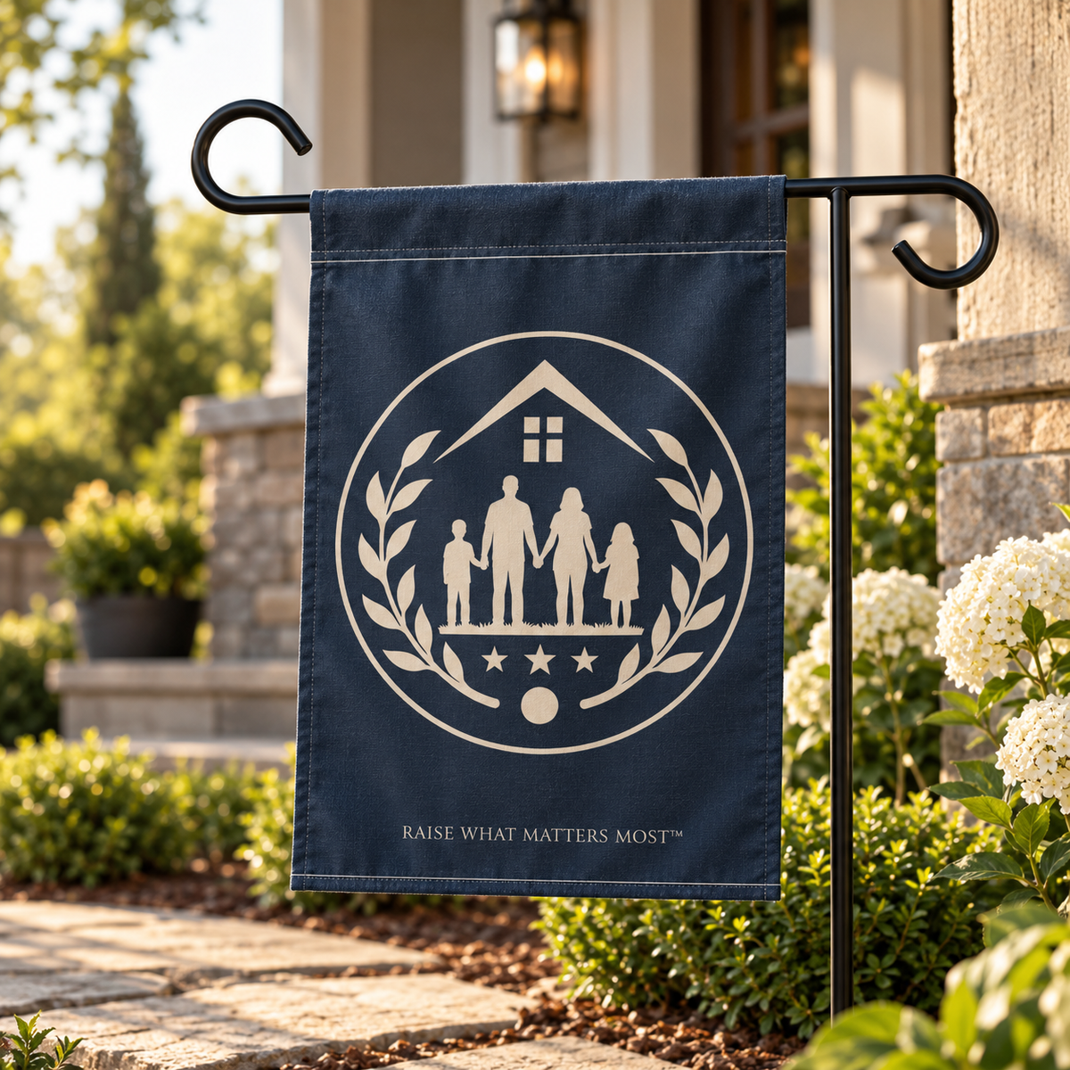 The Original Family Banner™ | Garden Flag | Navy