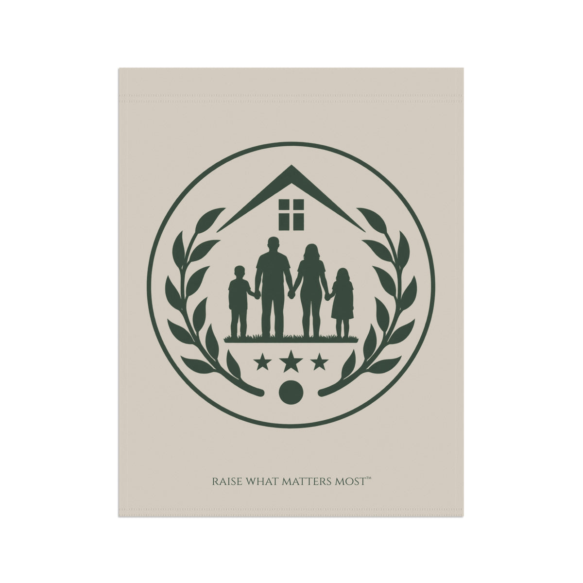 The Original Family Banner™ | Garden Flag | Cream