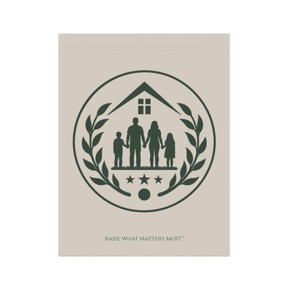 The Original Family Banner™ | Garden Flag | Cream