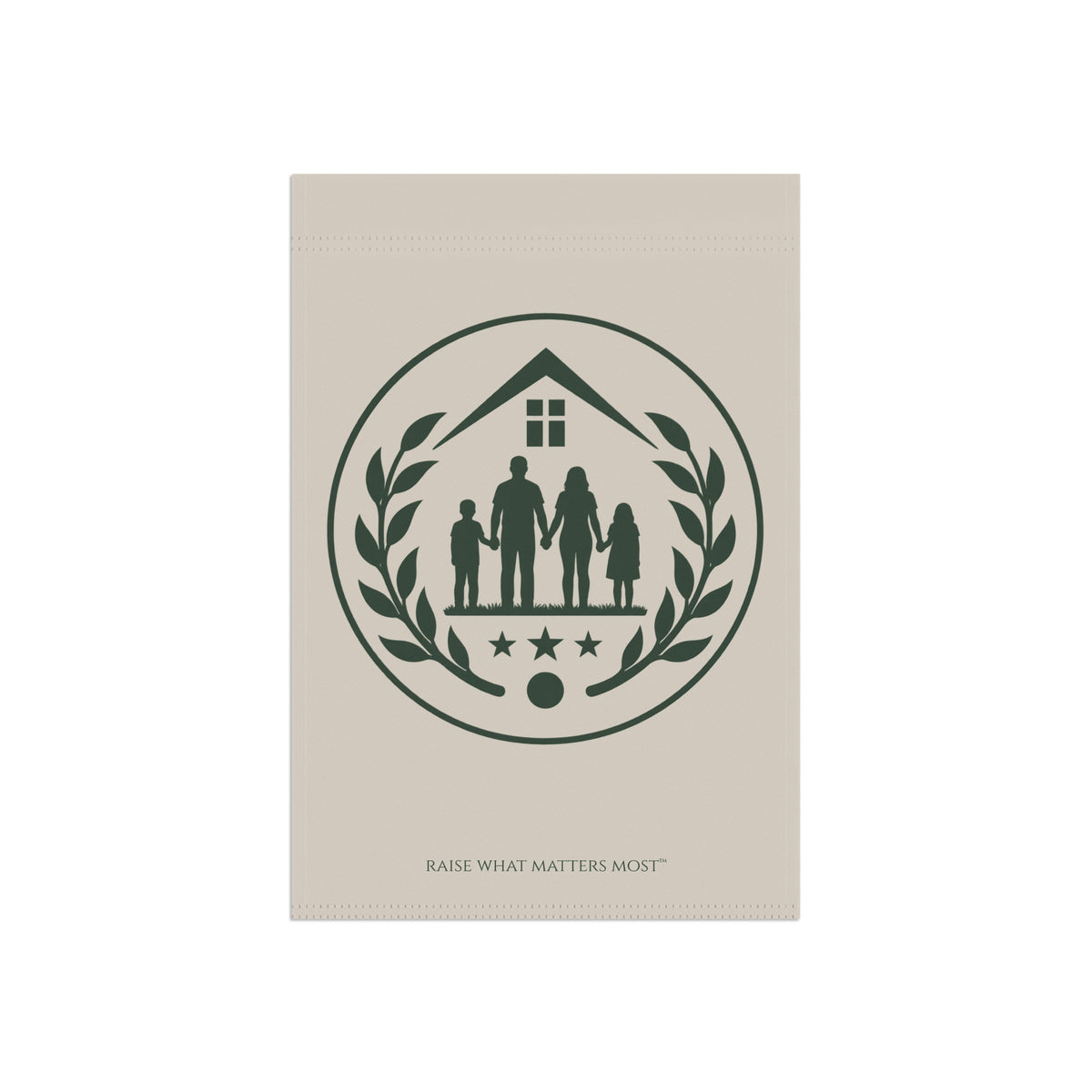 The Original Family Banner™ | Garden Flag | Cream
