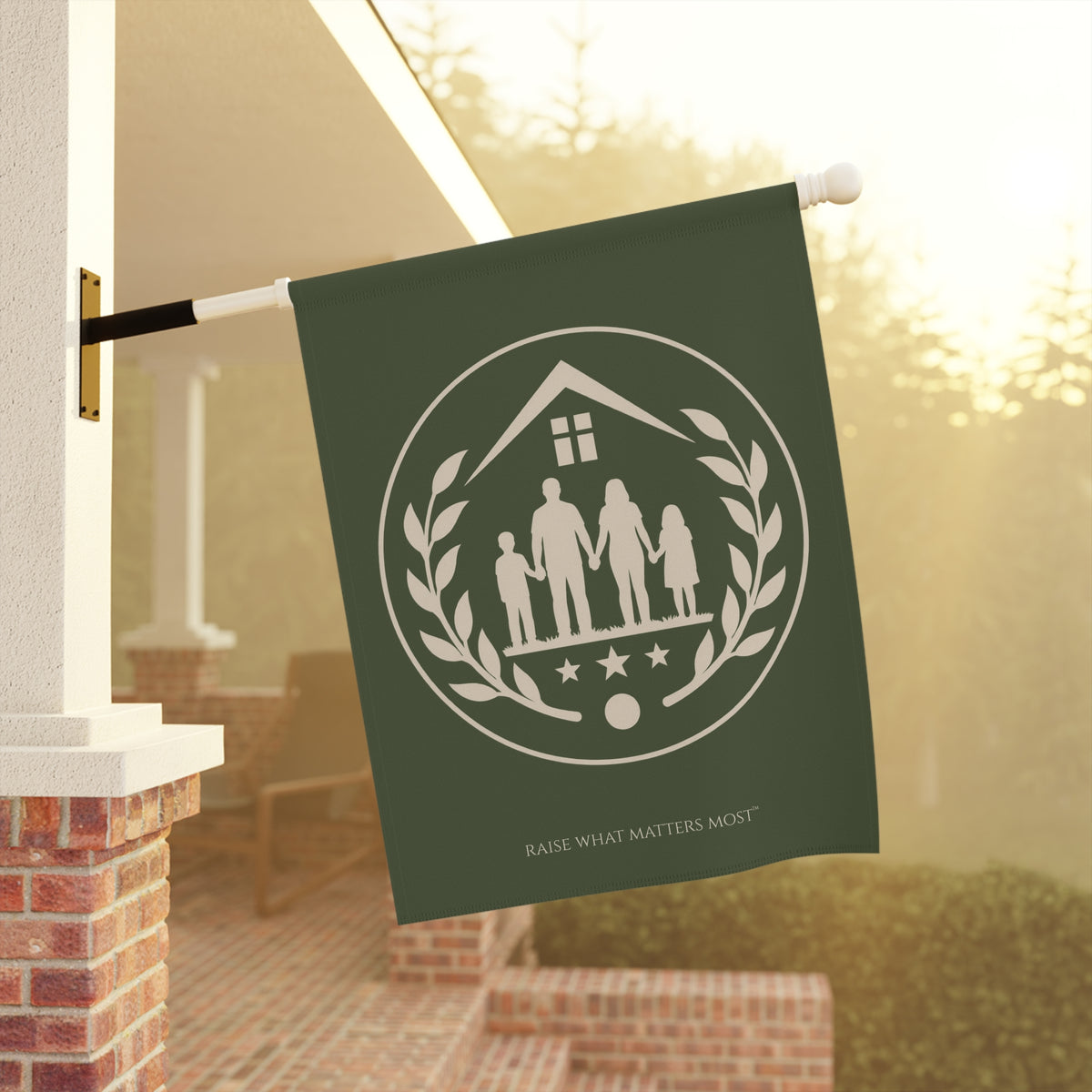The Original Family Banner™ | Garden Flag | Olive