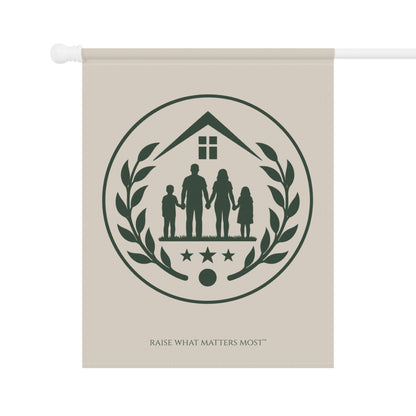 The Original Family Banner™ | Garden Flag | Cream