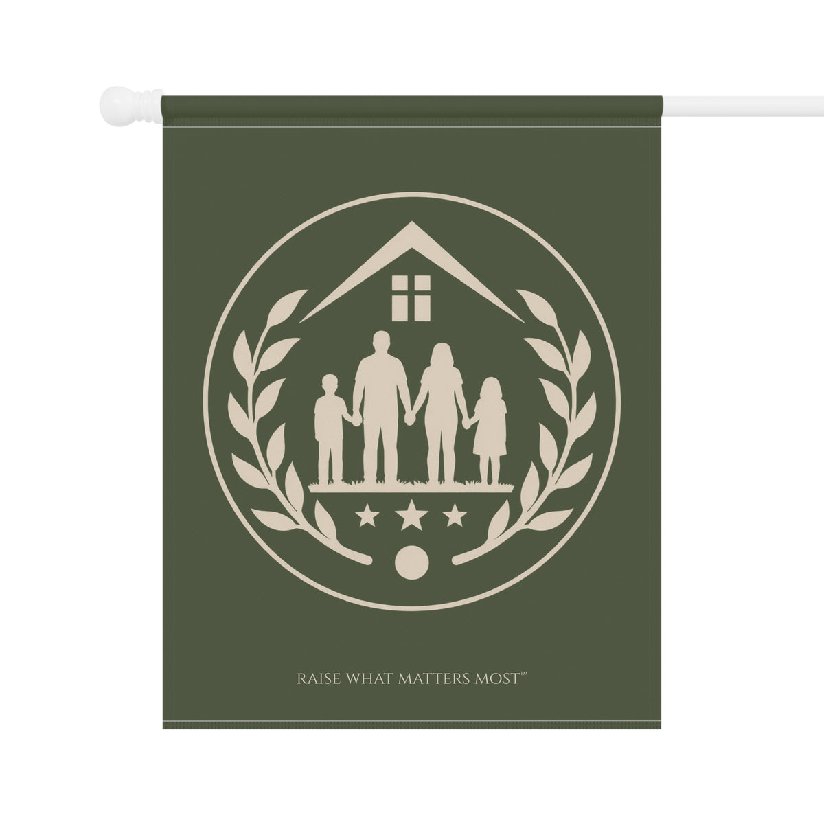 The Original Family Banner™ | Garden Flag | Olive