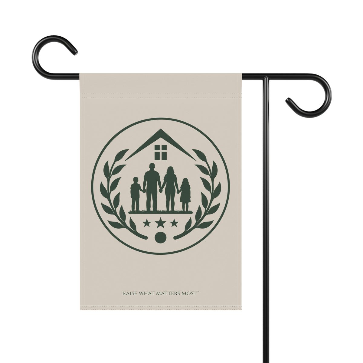 The Original Family Banner™ | Garden Flag | Cream