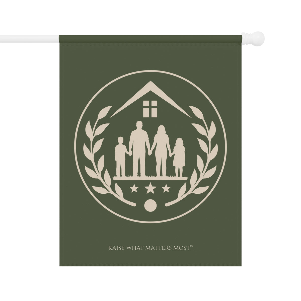 The Original Family Banner™ | Garden Flag | Olive