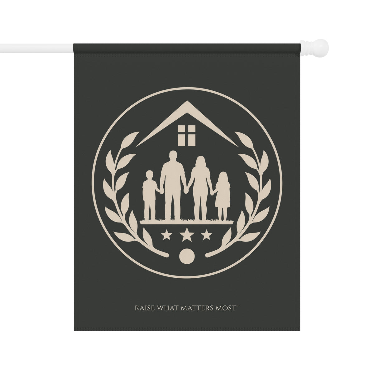 The Original Family Banner™ | Garden Flag | Charcoal